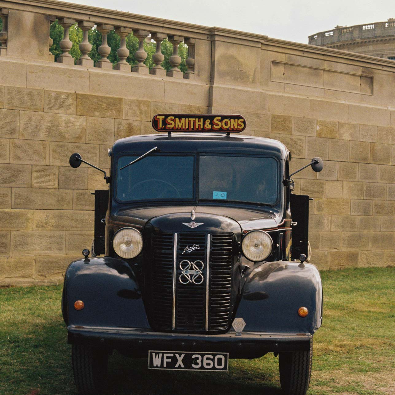 A vintage truck at Chatsworth Country Fayre, Derbyshire, The Peak District on Kodak Gold 200 film stock.