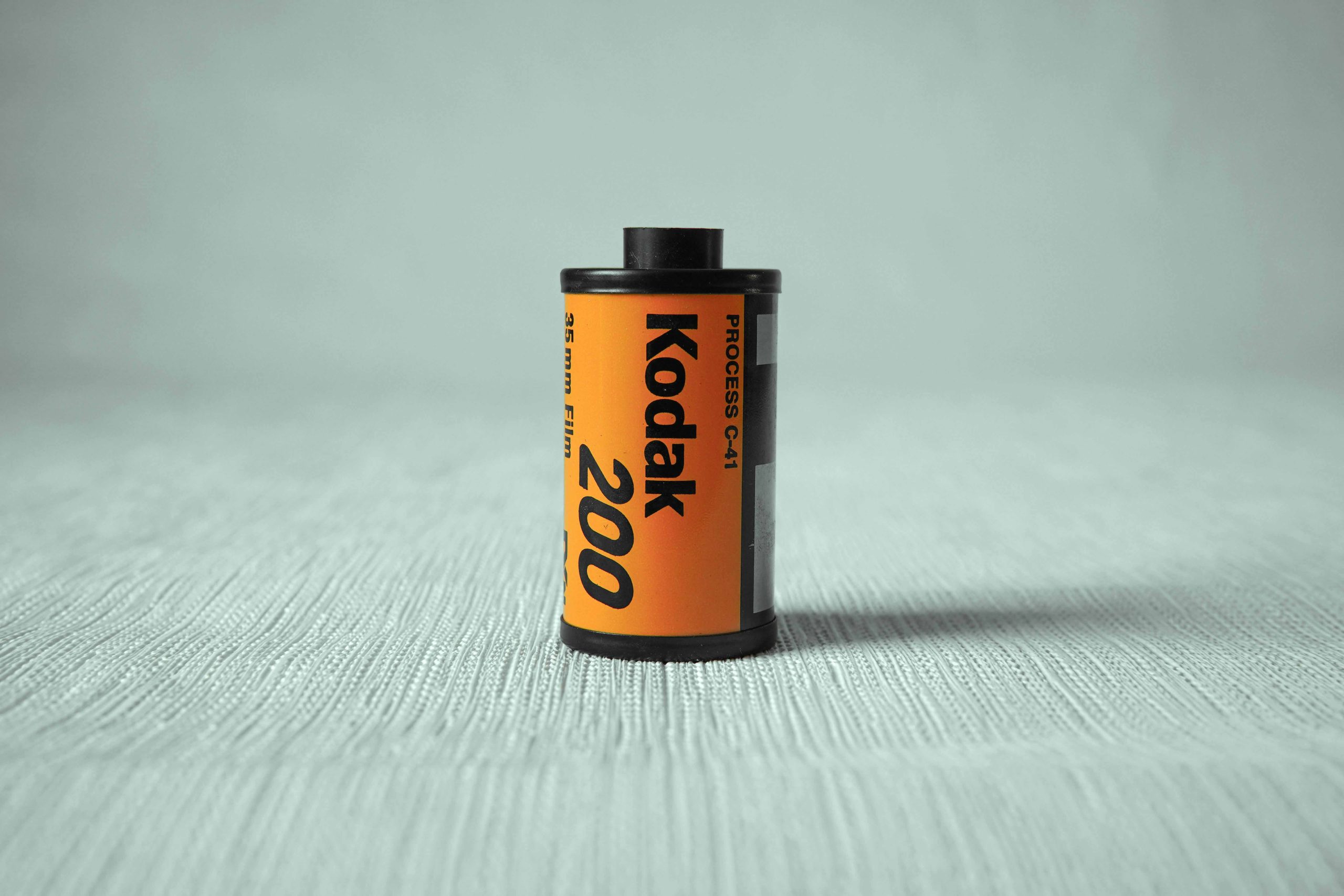 A roll of Kodak Gold 200 C-41 Film